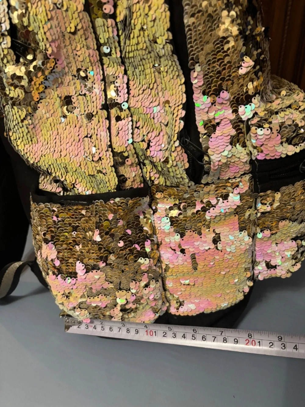 Pink Victoria’s Secret Iridescent Backpack With Laptop Pocket